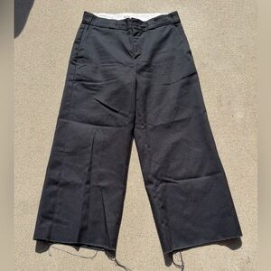 Dickies Black Cut Wide-Leg Women's Pants